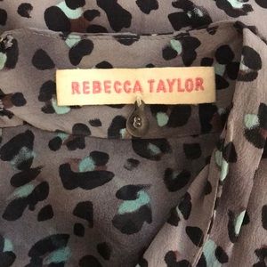 Rebecca Taylor size 8 leopard print dress w/pocket